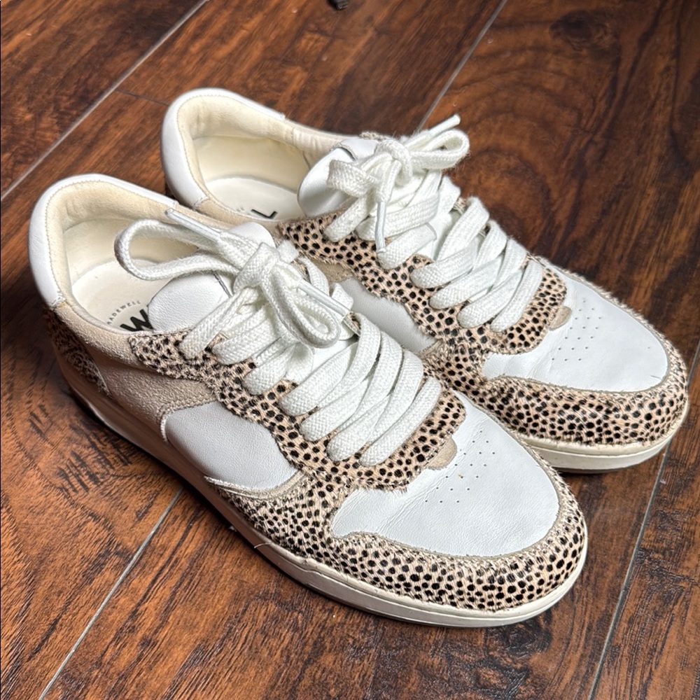 Madewell Women's White and Tan Sneakers